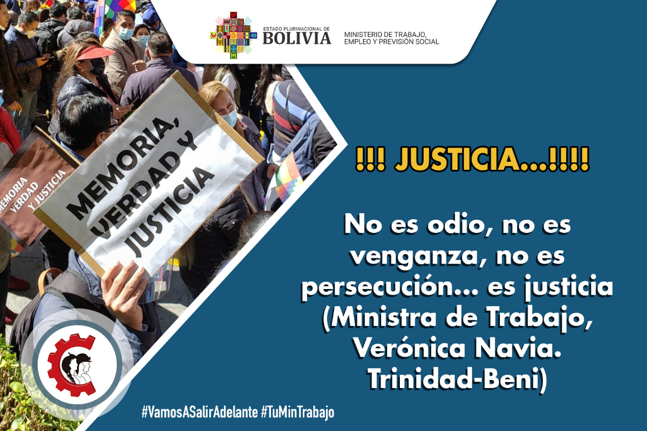 JUSTICIA...!!!! - Ministerio De Trabajo, Empleo Y Previsión Social