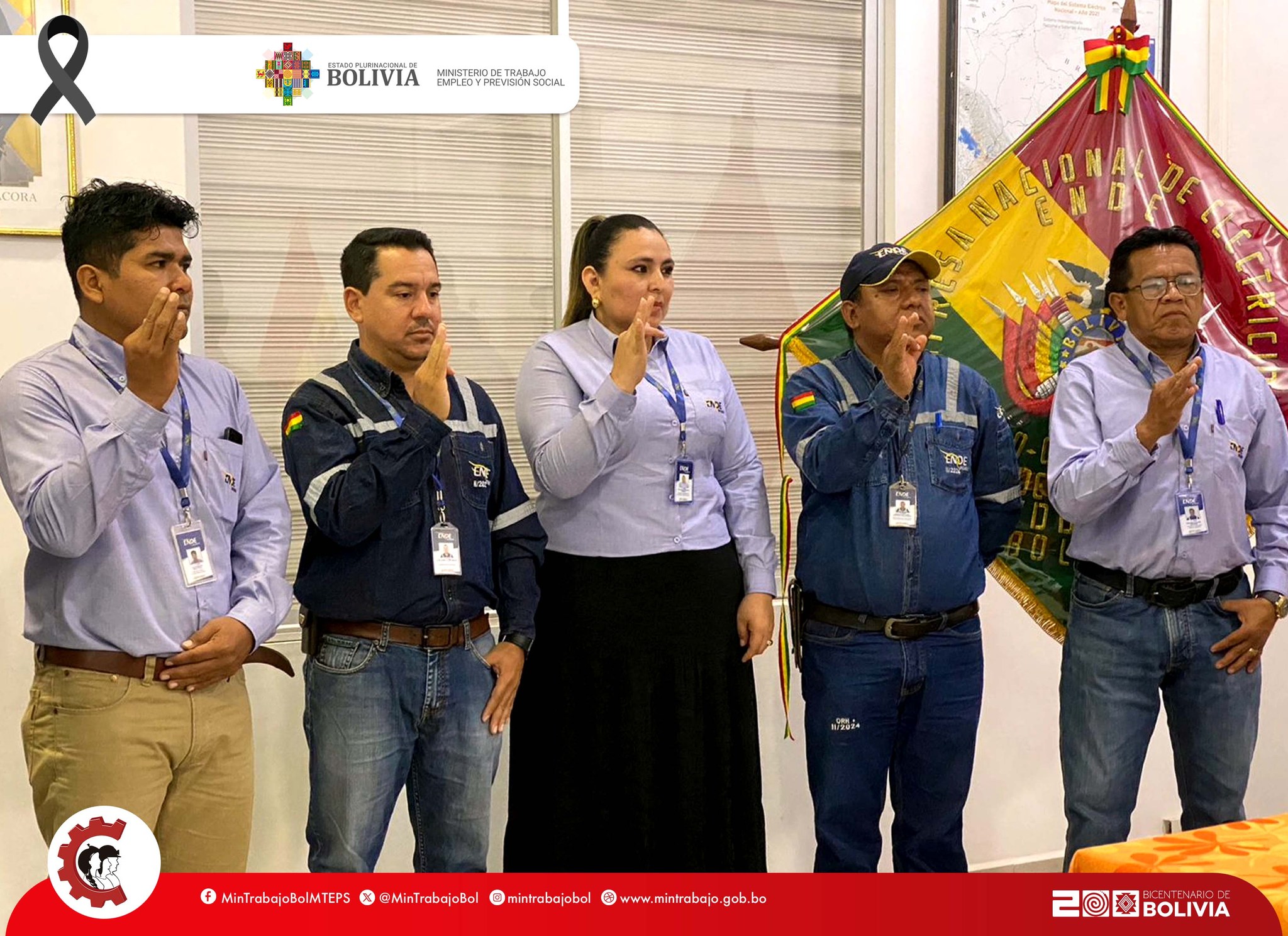 Ministerio de Trabajo posesiona a Comité Mixto de Seguridad y Salud en el trabajo de ENDE en Beni S.A.M.